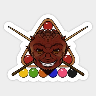 Snooker Devil (no caption) Sticker